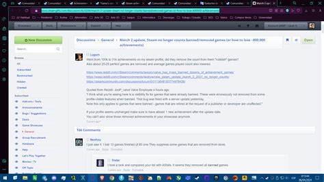 March 2 update, Steam no longer counts banned/removed .